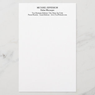 Papelaria Minimalista Profissional Clássico Simples