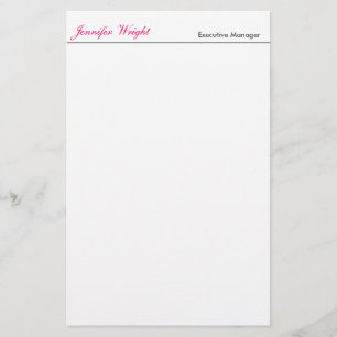Papelaria Minimalista profissional elegante caligrafia simpl