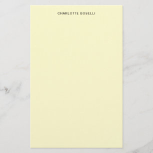Papelaria Minimalista Simples Clássico Profissional Creme