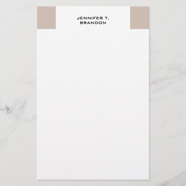 Papelaria Minimalista Simples Moderno Profissional (Frente)