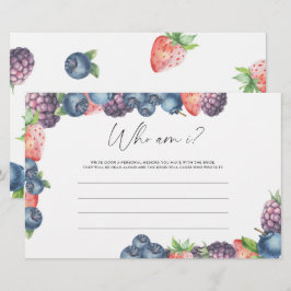 Papelaria Mistura de frutas - Quem sou eu jogo para chá de n