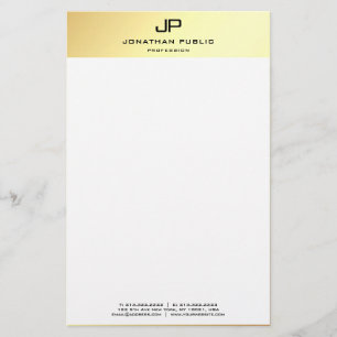 Papelaria Modelo branco-Dourado legado