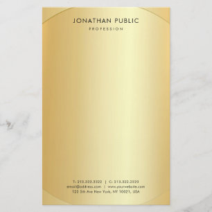 Papelaria Modelo Mínimo Dourado e brilhante Faux