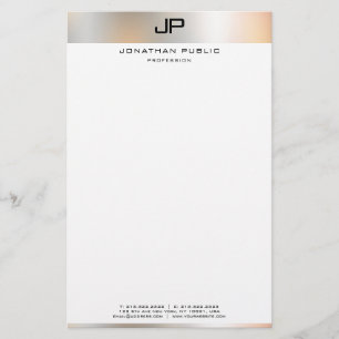 Papelaria Modelo simples moderno branco preto criativo