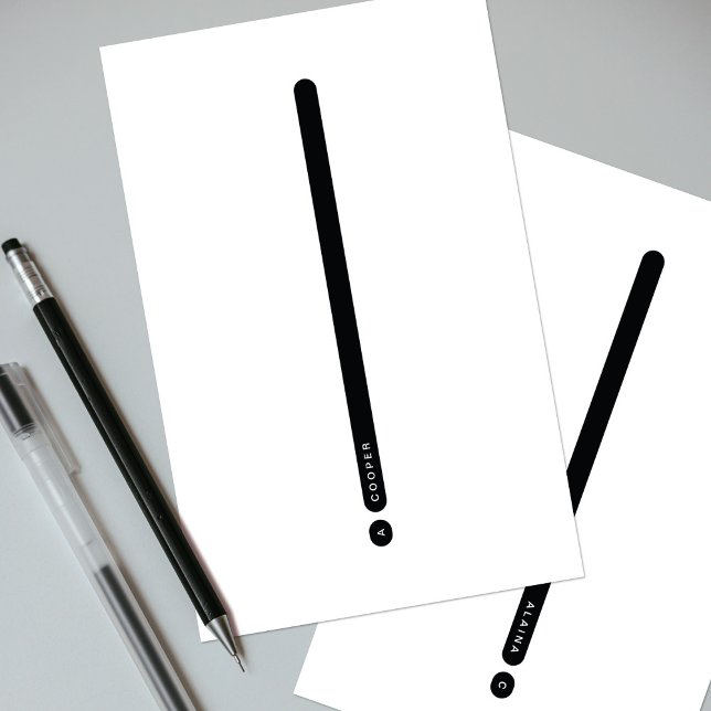 Papelaria Modern Personal Stationery | 2-Column (Criador carregado)