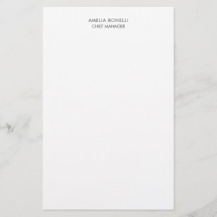 Papelaria Moderno Minimalista Profissional Simples Plano