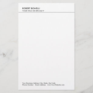 Papelaria Moderno Minimalista Simples Empresarial 