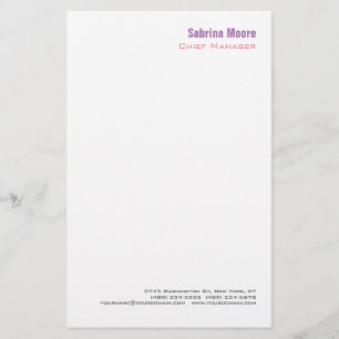 Papelaria Moderno Minimalista Simples Profissional