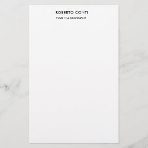 Papelaria Moderno Minimalista Simples Único