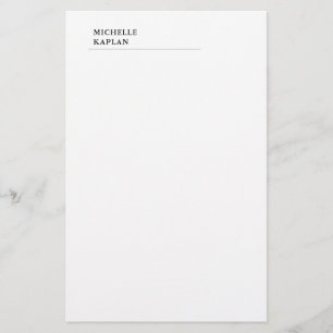 Papelaria Moderno Profissional Exclusivo Preto e Branco