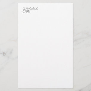 Papelaria Moderno Simples Minimalista Elegante Capital
