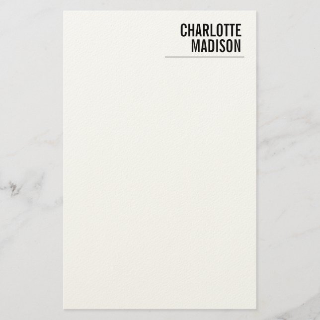 Papelaria Moderno Simples Moderno Minimalista Simples (Frente)