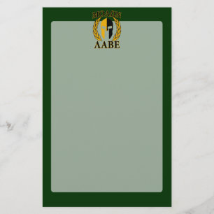 Papelaria Molon Labe Spartan Mask Laurels sobre Verde