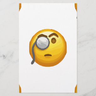 Papelaria monóculo emoji