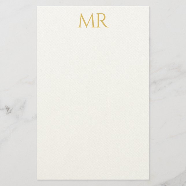 Papelaria Monograma Clássico Profissional Minimalista Simple (Frente)
