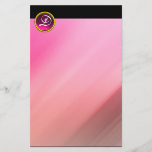 PAPELARIA MONOGRAMA DE PINCO DE PINCO FUCHSIA AMETIST GEM