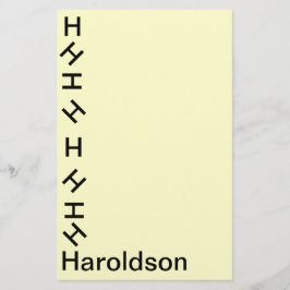 Papelaria - Monograma de Tumbling (Sobrenome)