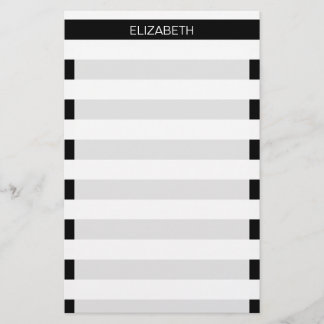 Papelaria Monograma do Nome Horizontal de Disquete Horizonta