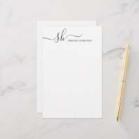 Monograma Elegante Moderno Personalizado