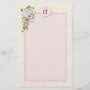 Papelaria Monograma Floral - Personalizar
