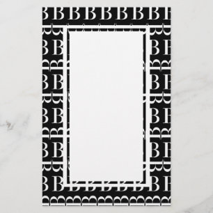 Papelaria Monograma - Letra inicial B