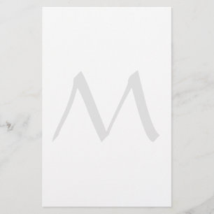 Papelaria Monograma Moderno Simples Minimalista Simples