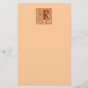 Papelaria Monograma R Papel de carta