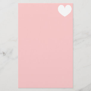 Papelaria Monograma romântico do coração do papel de carta  