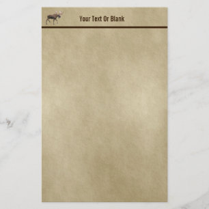 Papelaria Moose Bull Em Papel Antigo