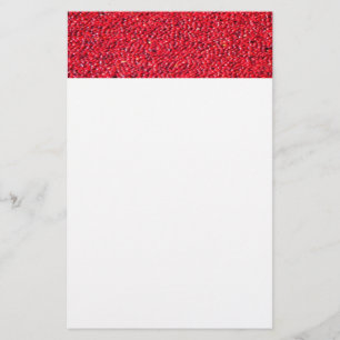Papelaria Morangos Vermelho Festivo