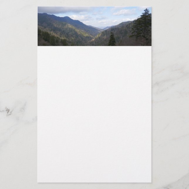 Papelaria Morton Overlook nas montanhas do Enfumaçado Excele (Frente)