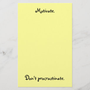 Papelaria Motive. Não procrastine