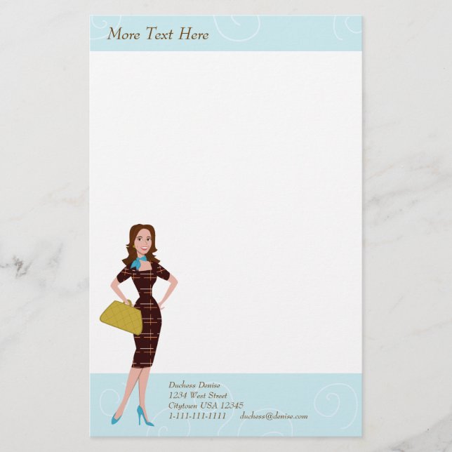 Papelaria Mulher de Negócios (Frente)