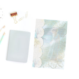 Papelaria Mulher no lago Faux Lace Lined