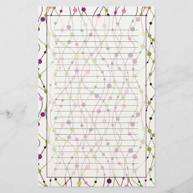 Papelaria Multicolored dot background (Frente)
