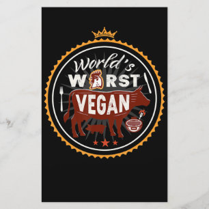 Papelaria Mundos de Vaca Pior CHURRASCO de Carne Vegan