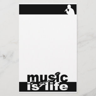 Papelaria Música é o papel de carta da vida, personalizar