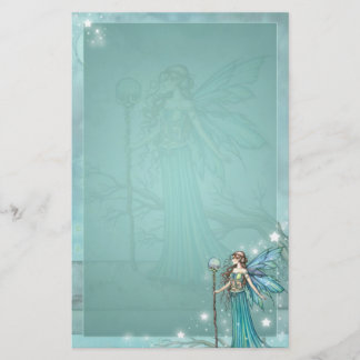 Papelaria Mystical Fairy Fantasy Art Teal