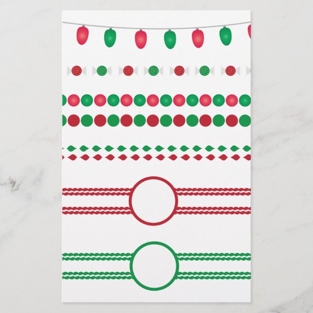 Papelaria natal borda quadros feriados (Frente)