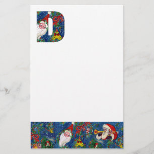 PAPELARIA NATAL D LETTER / SANTA CLAUS COM BORRACHA VERMELHA