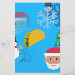 Papelaria natal taco emoji
