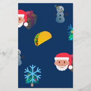 Papelaria natal taco emoji