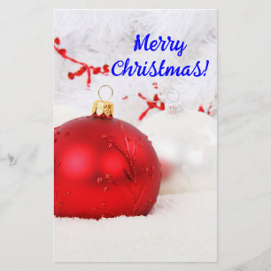 Papelaria Natal Vermelho e Branco Feliz Natal III