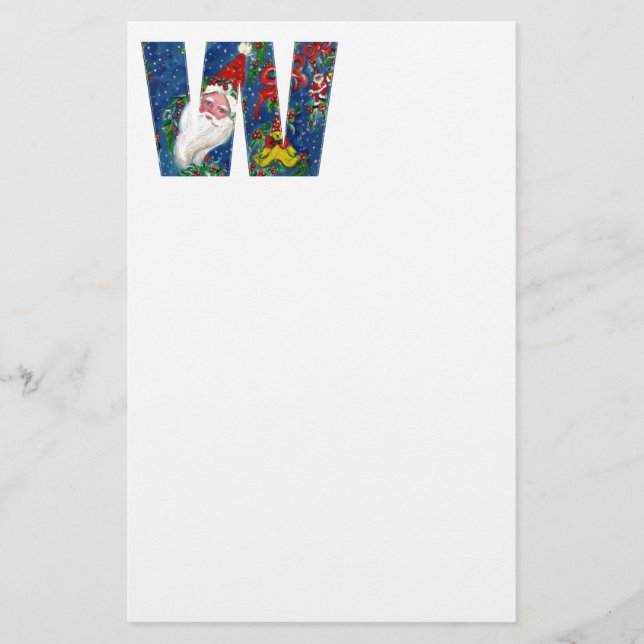 PAPELARIA NATAL W CARTA/SANTA CLAUS COM BORRACHA VERMELHA (Frente)