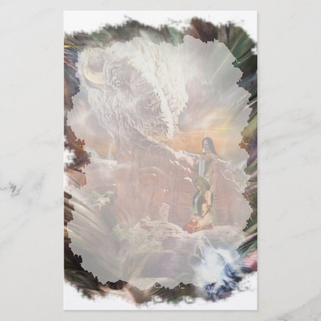 Papelaria Native American Casal Stationery (Frente)