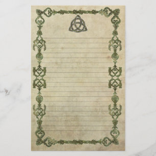 Papelaria Natural de Triquetra alinhado