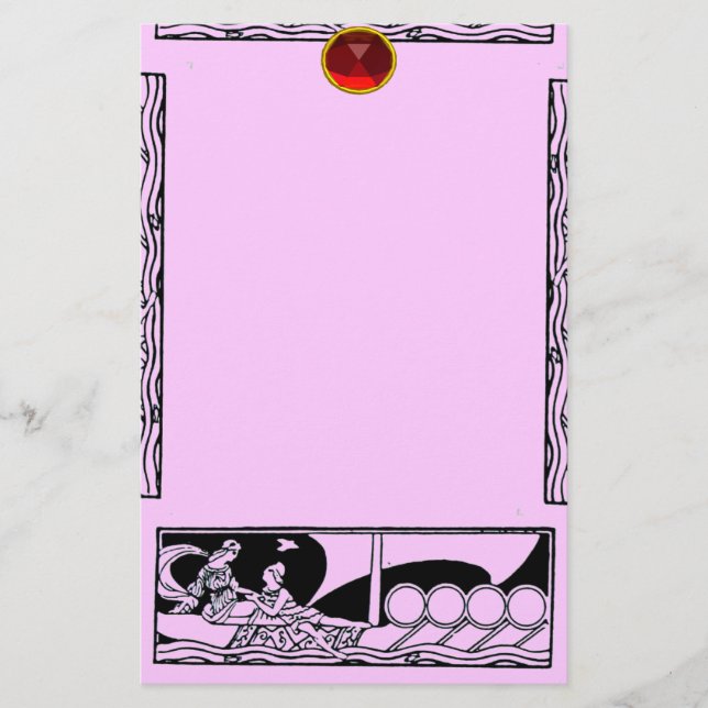 Papelaria NAVIO ANTICO, LOVERS Red Ruby Gem Black Lila (Frente)