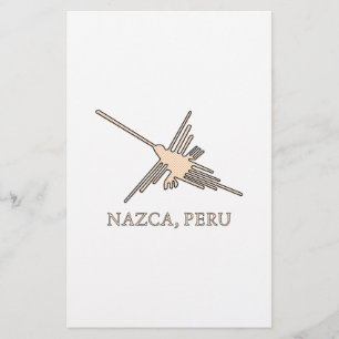 Papelaria Nazca Hummingbird Geoglyph Newsprint
