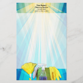 Papelaria Negócios do Serviço de Limpeza Personalizada de Ra