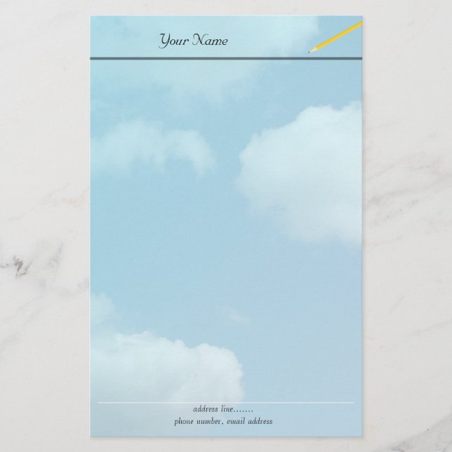 Papelaria Negócios, escola, papel de carta de escritório. (Frente)